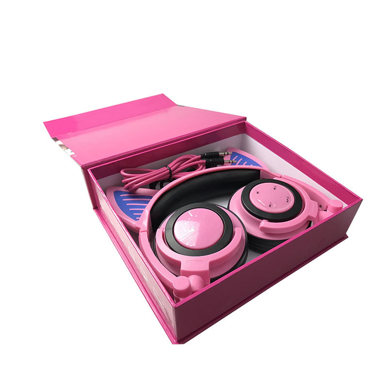 Illuminated Foldable Over-Ear Wireless Bluetooth Headphones - Image 2