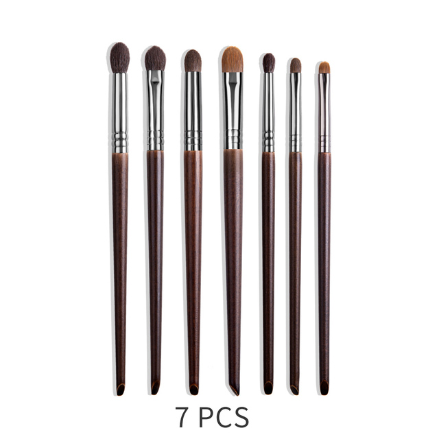 Natural Makeup Brushes Set Eyeshadow Make Up Brush Goat 7Pcs11121417192023 - Shop at LoveMi