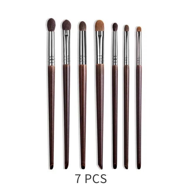 Natural Makeup Brushes Set Eyeshadow Make Up Brush Goat - 7Pcs11121417192023