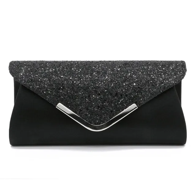 The Factory Directly Supplies European And American PU Sequin Women's Bags Black - Shop at LoveMi