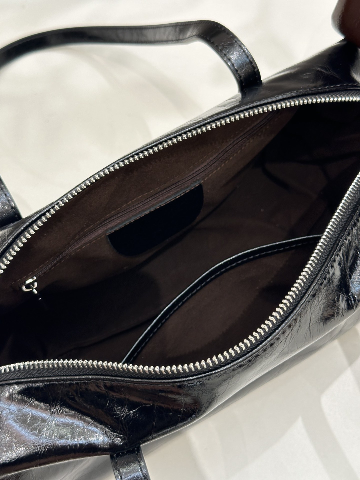 Sac pour femme en cuir véritable, cuir de vachette à grain supérieur – Image 6