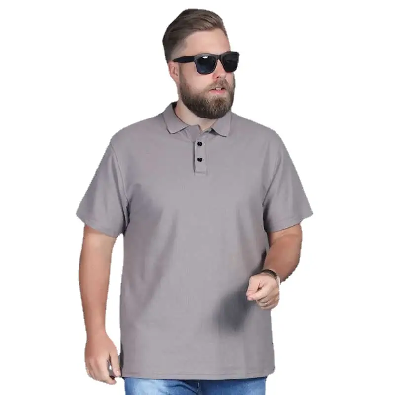 Fashionable And Simple Men's Large Size Ice Silk Mesh Short Sleeve