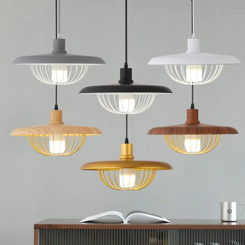 Simple Creative Macaron Led Flying Saucer Chandelier