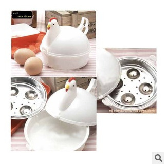 Title 1, Chicken Shaped Microwave Egg Steamer