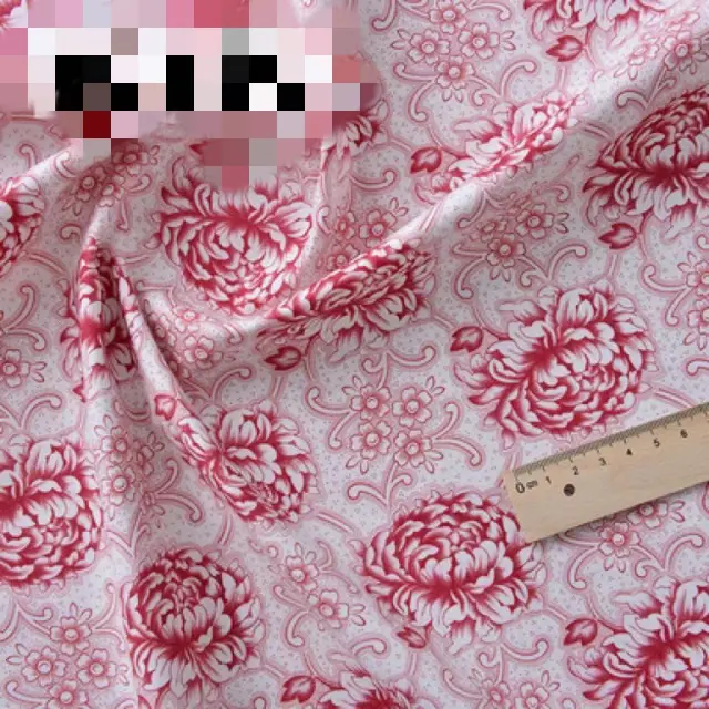Cotton Cloth Clothes Bag Garden Floral Printing Fabric Pink30 - Shop at LoveMi