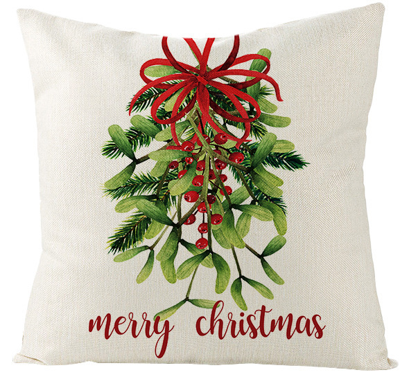 Title 2, Home Simple Cotton And Linen Christmas Pillowcase