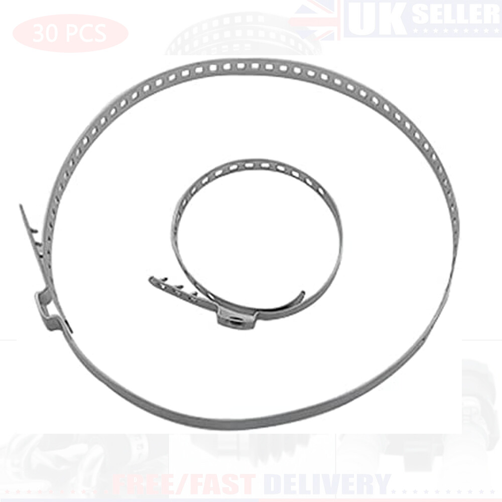 Stainless-Steel Axle Joint Crimp Clamp Kit Set Of 30