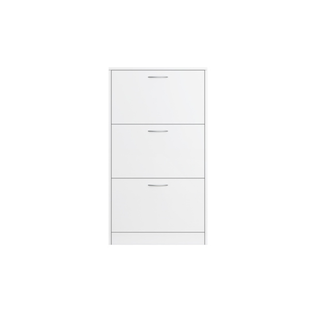 Shoe Cabinet For Entryway, White Narrow Shoe Storage Cabinet Flip Down Shoe... 4