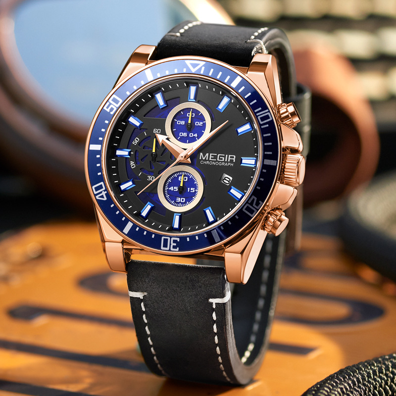Fashion Big Dial Belt Sports Watch