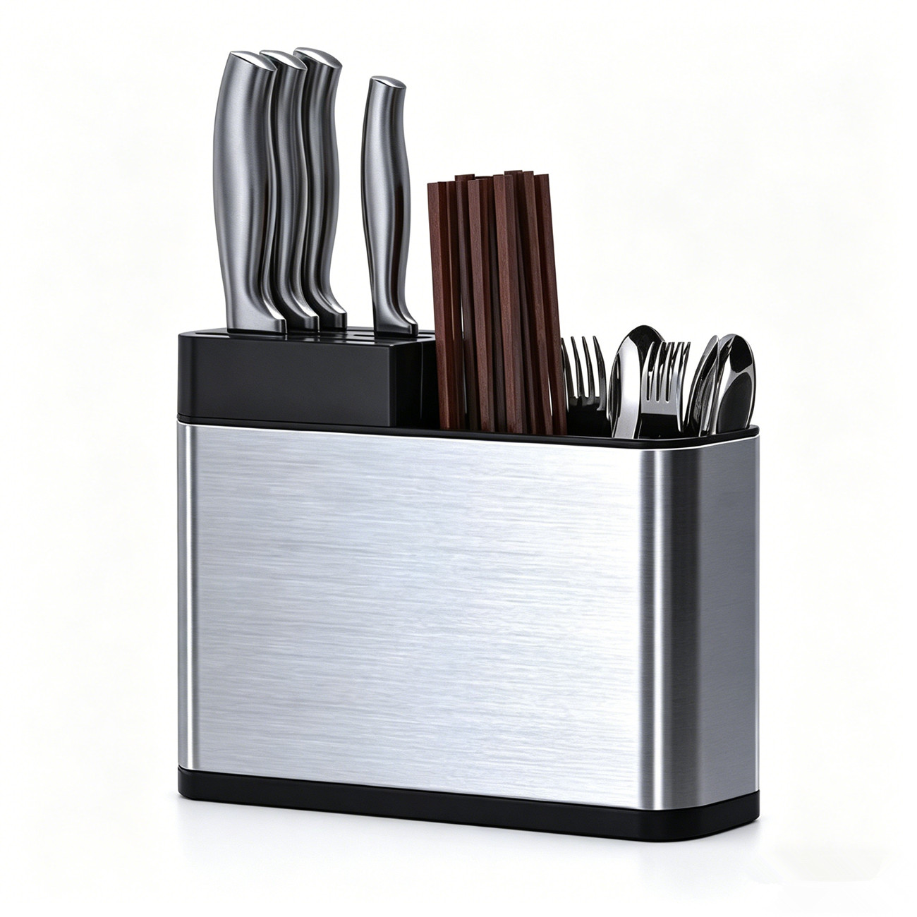Universal Knife Block Holder Without Knives Kitchen Countertop Utensil Holder