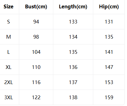 Women's cargo jumpsuit size chart – US sizes S through 3XL with bust, waist, and hip measurements in inches