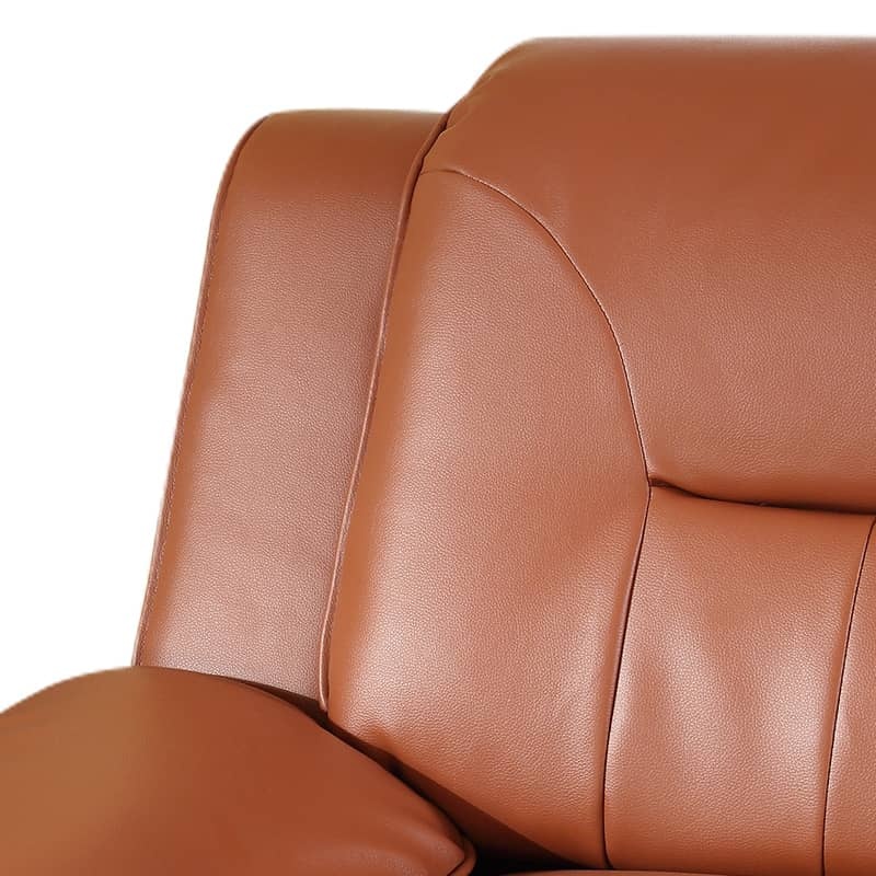 Pickup Only--Bright Bronze Faux Leather 3-Piece Couch Living Room Sofa