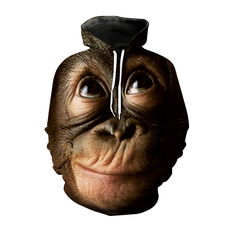 Creative Print Funny Gorilla Halloween Sweater