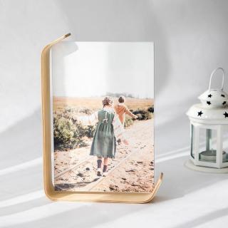Card & Photo Stand — acrylic and wood, 6 or 8 inch
