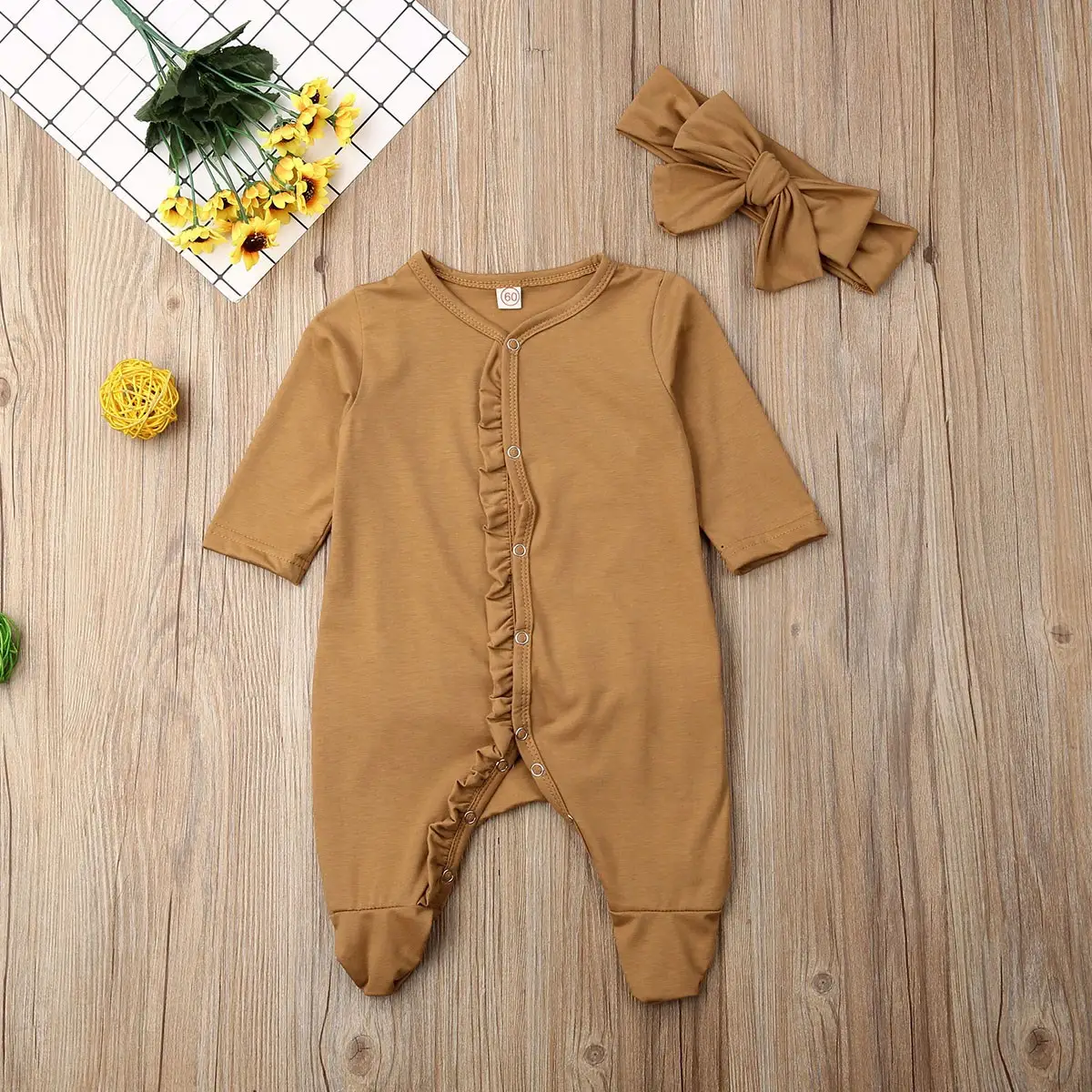 Baby Ruffle Costume Kids Romper Jumpsuit Suits Shirt Outfit