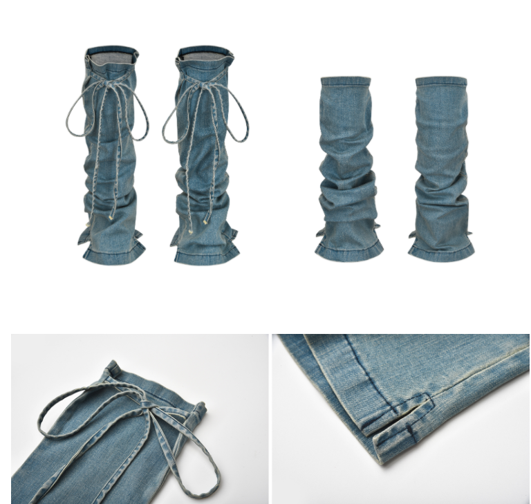 Title 7, Couvre-jambes en denim extensible à sangle de f...