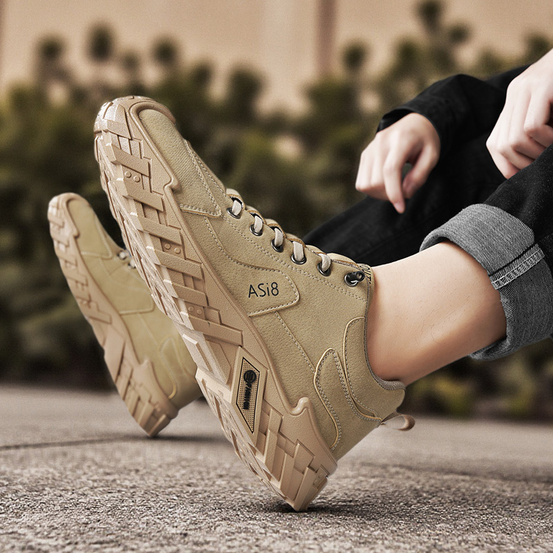 2026 New Arrival Premium Men's Platform Skate Shoes, Non-Slip Wear-Resistant Versatile Casual Athletic Work Shoes