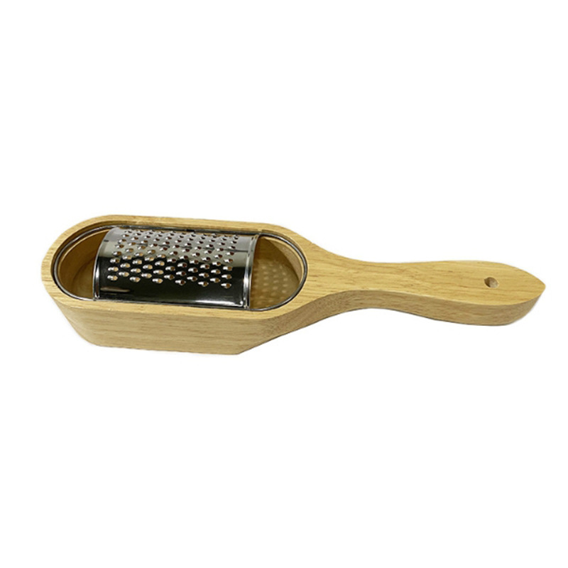 Title 4, Multifunctional Rubber Wood Cheese Grater for e...