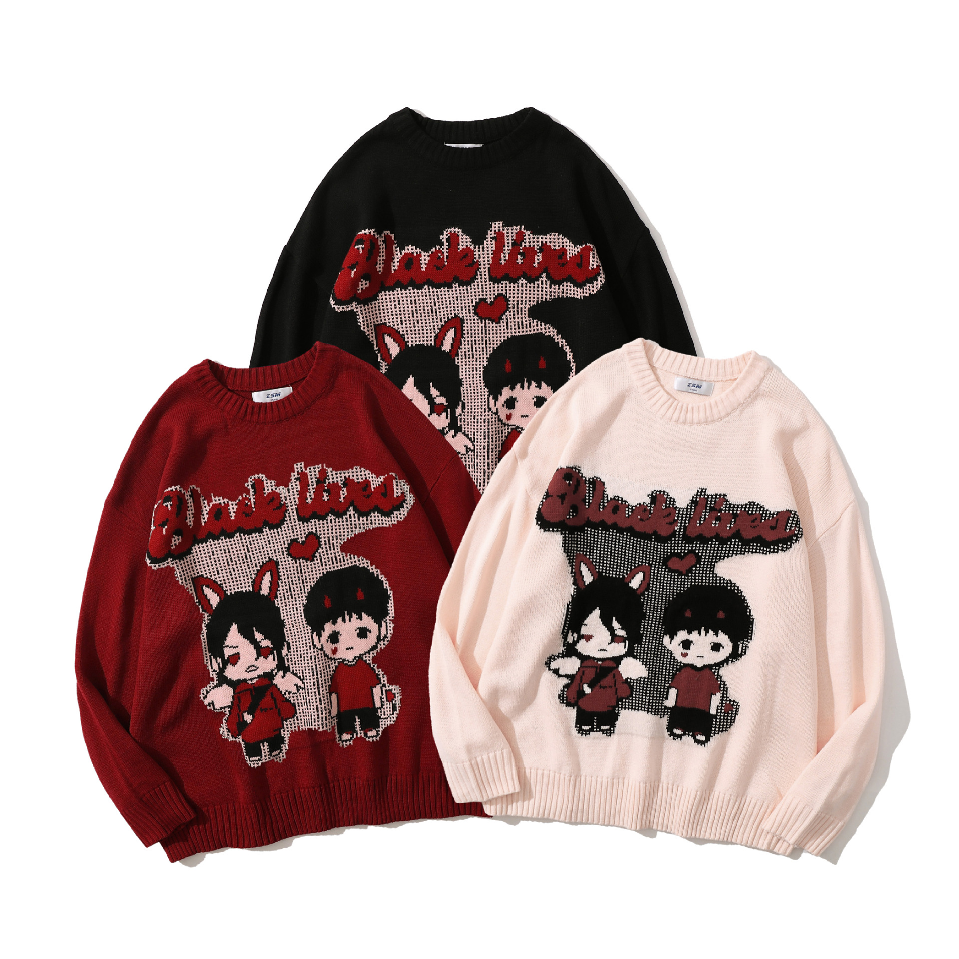 Crew Neck Knit Sweater