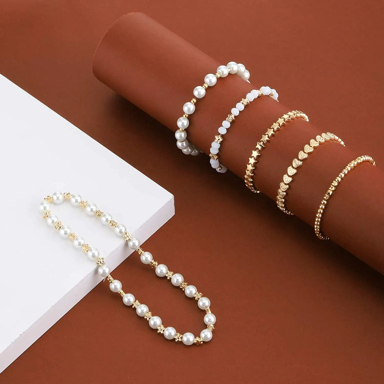 Interval Bead Sleeve Star Bead Section