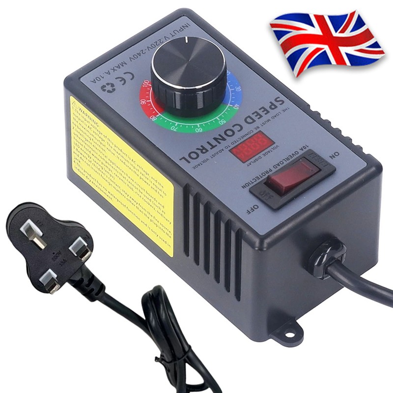 Motor Speed Controller S Witch AC 220V-240V Real-time Voltage Display UK Plug — image 5