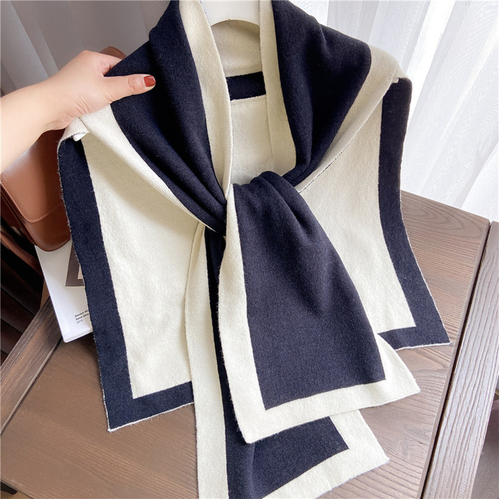 Large white shawl black