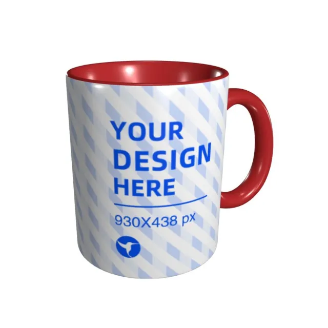 Full Double Color Smooth Body Mug Red - Shop at LoveMi