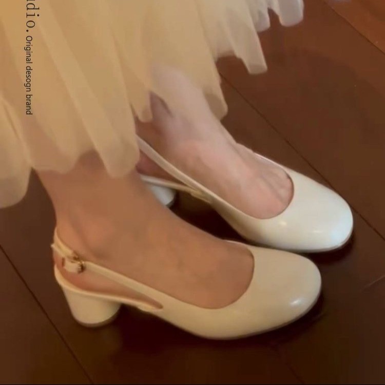 Slingback Block Heel Pumps, picture 4 of 5