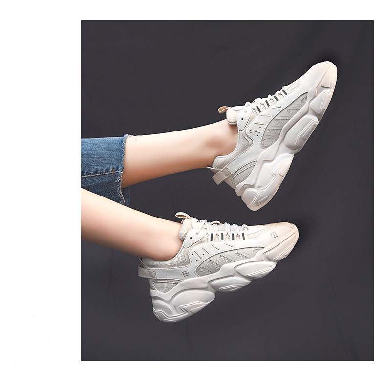 Casual Thick-soled White Sneakers Women Ins Trendy Shoes