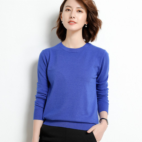 Title 7, Loose And Versatile Round Neck Wool Base Sweater