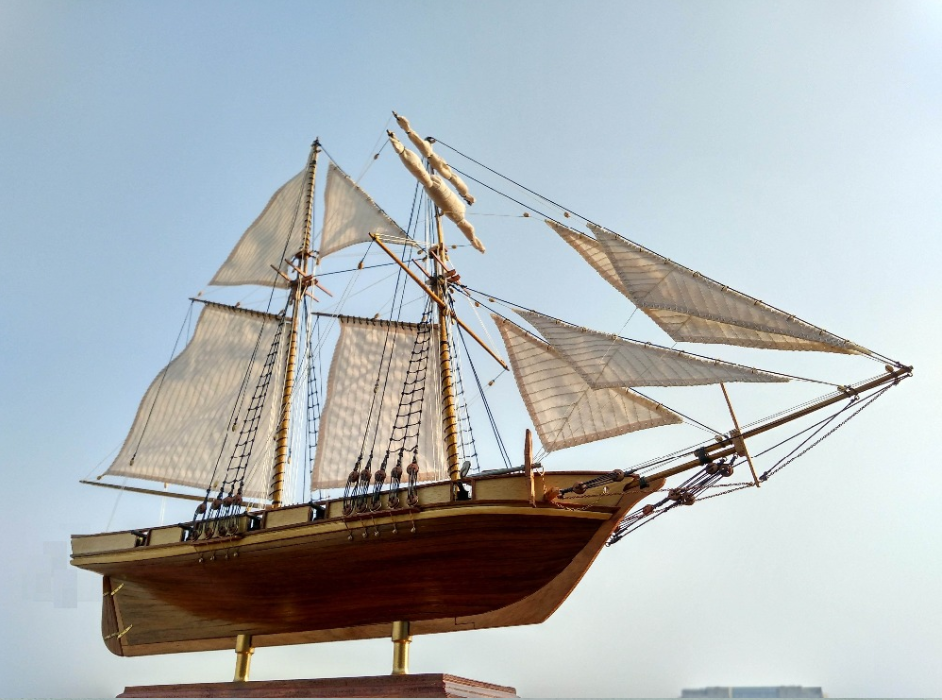 DIY Boat Model Kit Wooden Antique Boat Building Kit 7