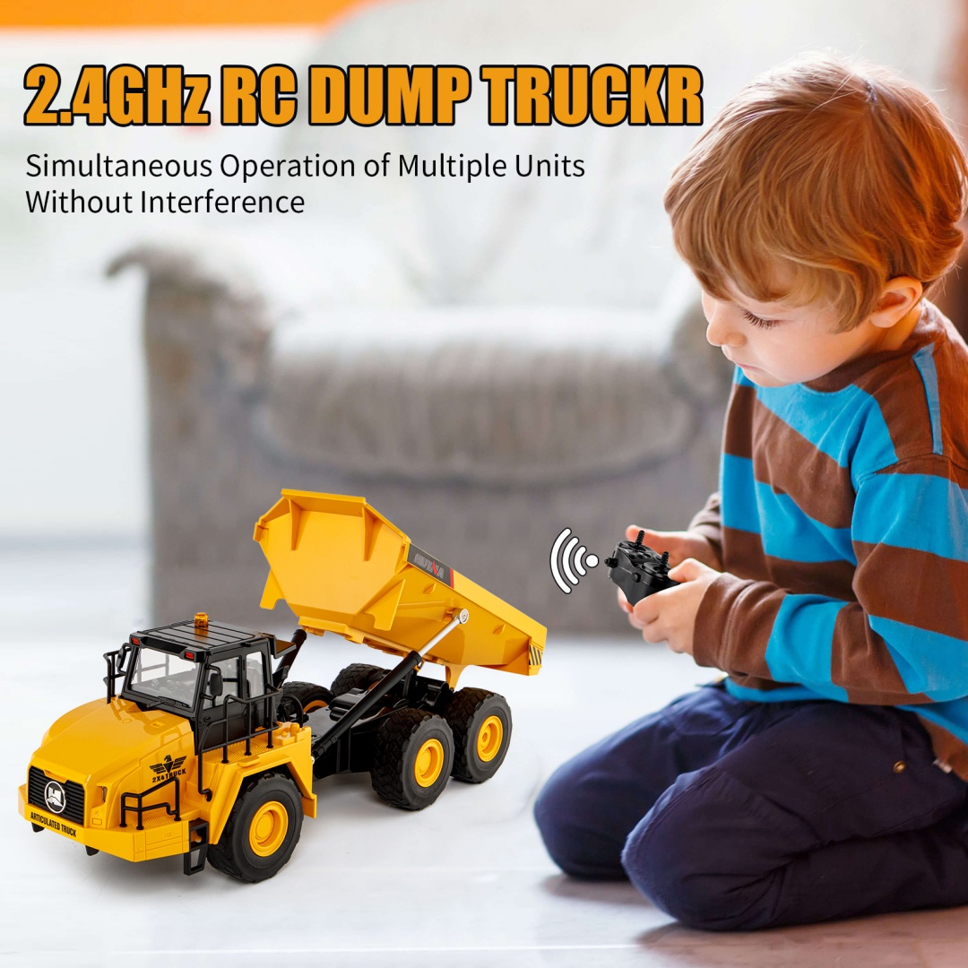 Huina 1553 1-16 Remote Control Dump Truck Toy 5