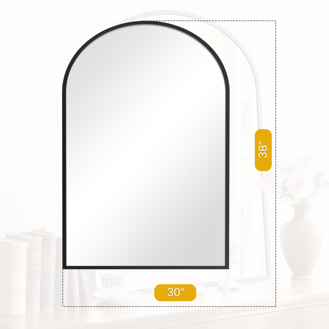 Bathroom Wall Mirror, Metal Frame Vanity Mirror For Bedroom, Entryway, Living Room image 12