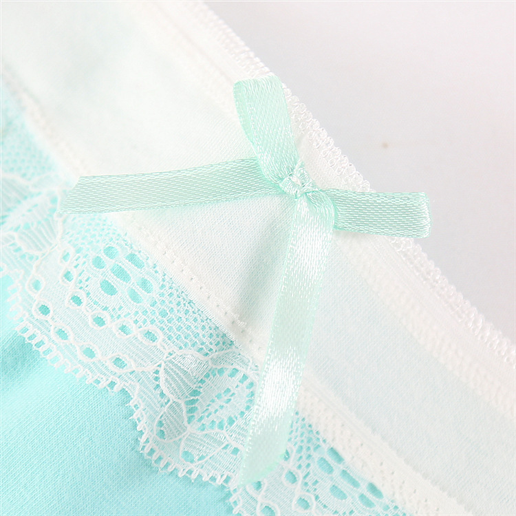 Title 5, Candy Color Cotton Ladies Cute Bow Panties