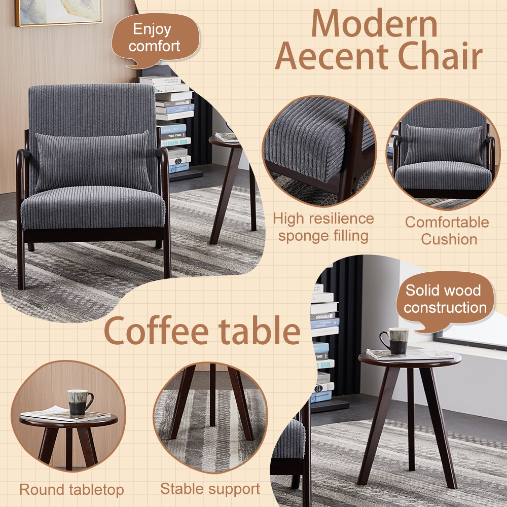 Accent Chair and Coffee Table Set, picture 4 of 5