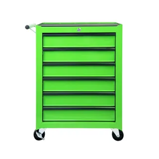 Rolling Metal Tool Chest with 6 Drawers, 20" 6-Drawer Tool Chest Cabinet with Ball Bearing Drawer Slides, Steel Tool Storage Box Organizer  -GREEN