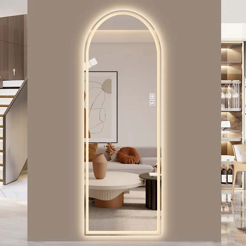 65" x 21" Arch LED Bathroom Mirror