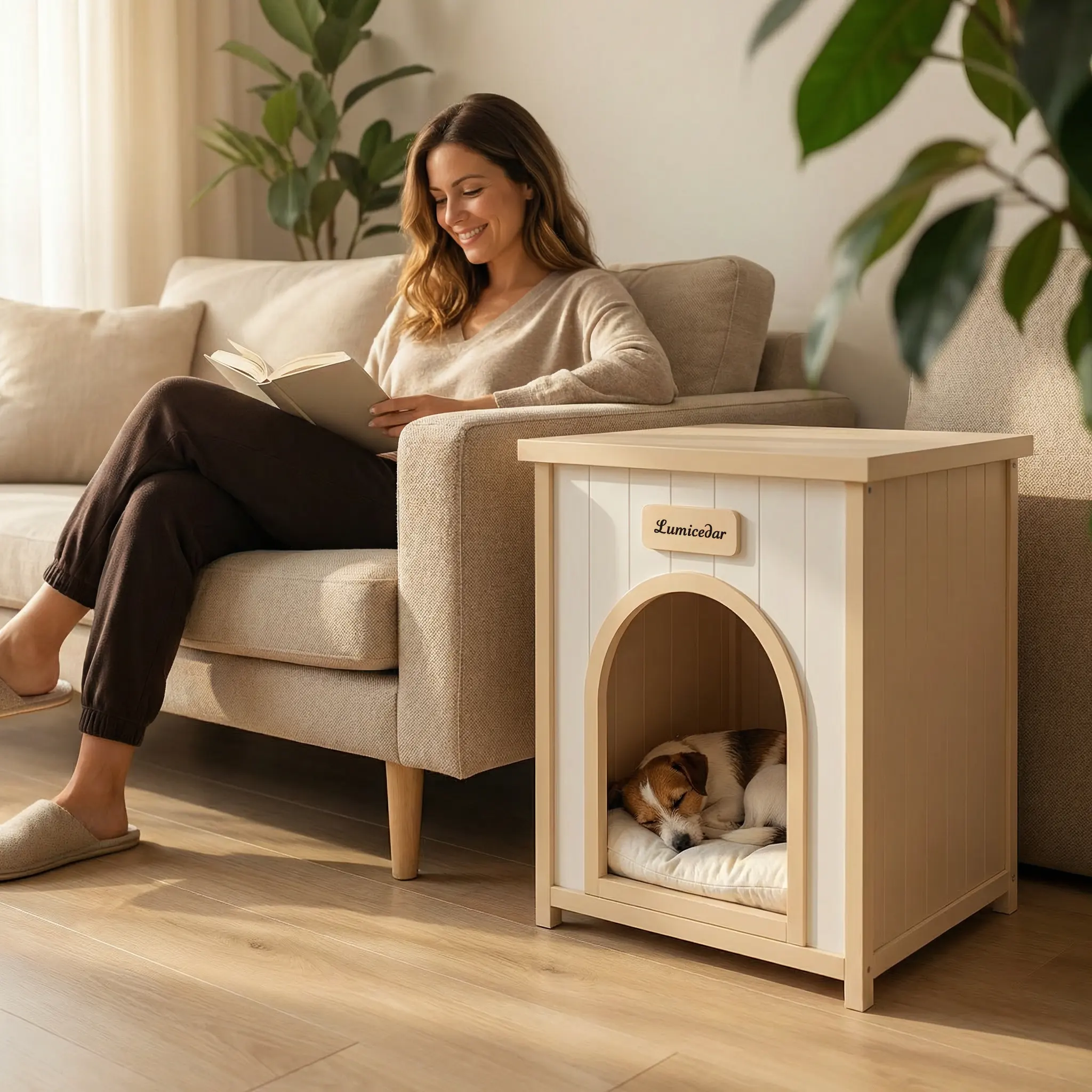 Modern Indoor Wooden Dog House