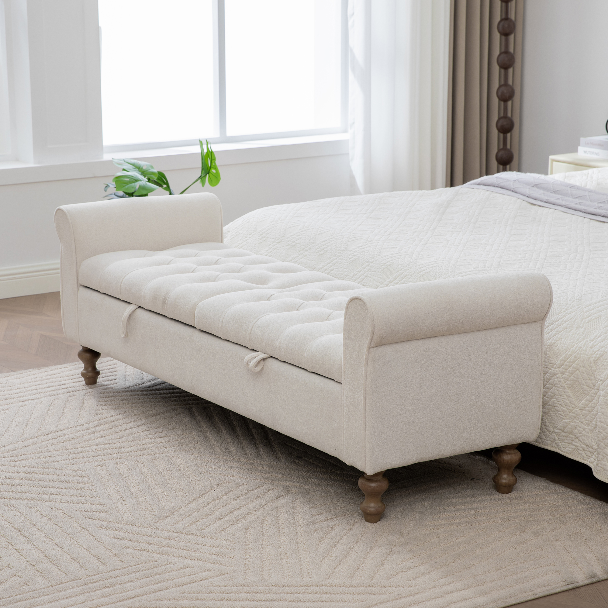 Upholstered Storage Bench, picture 2 of 5