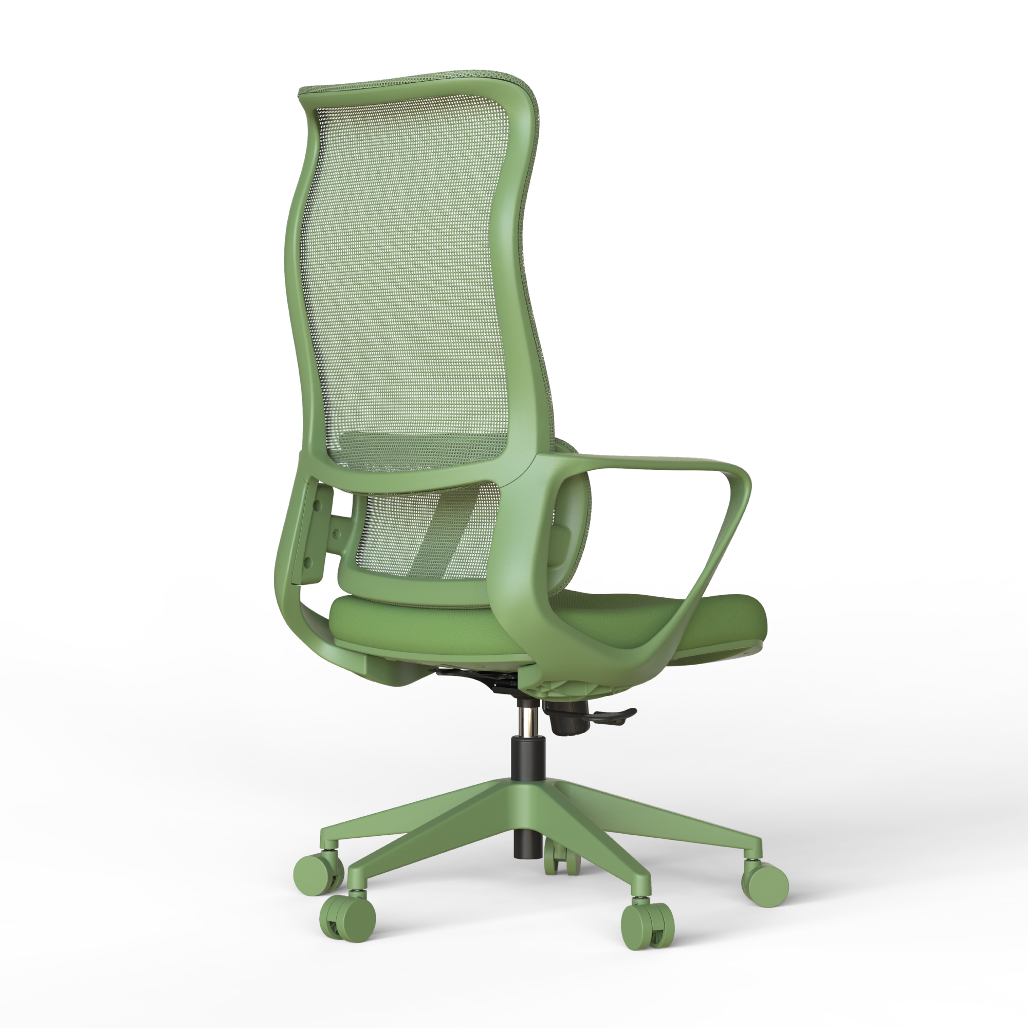Ergonomic Colorful Office Chair 350LBS Home Office Mesh Breathable High Back, With Adjustable Lumbar Support Computer Chair, Integrated Molded Foam Seat Cushion, Fireproof (Green) — foto 4