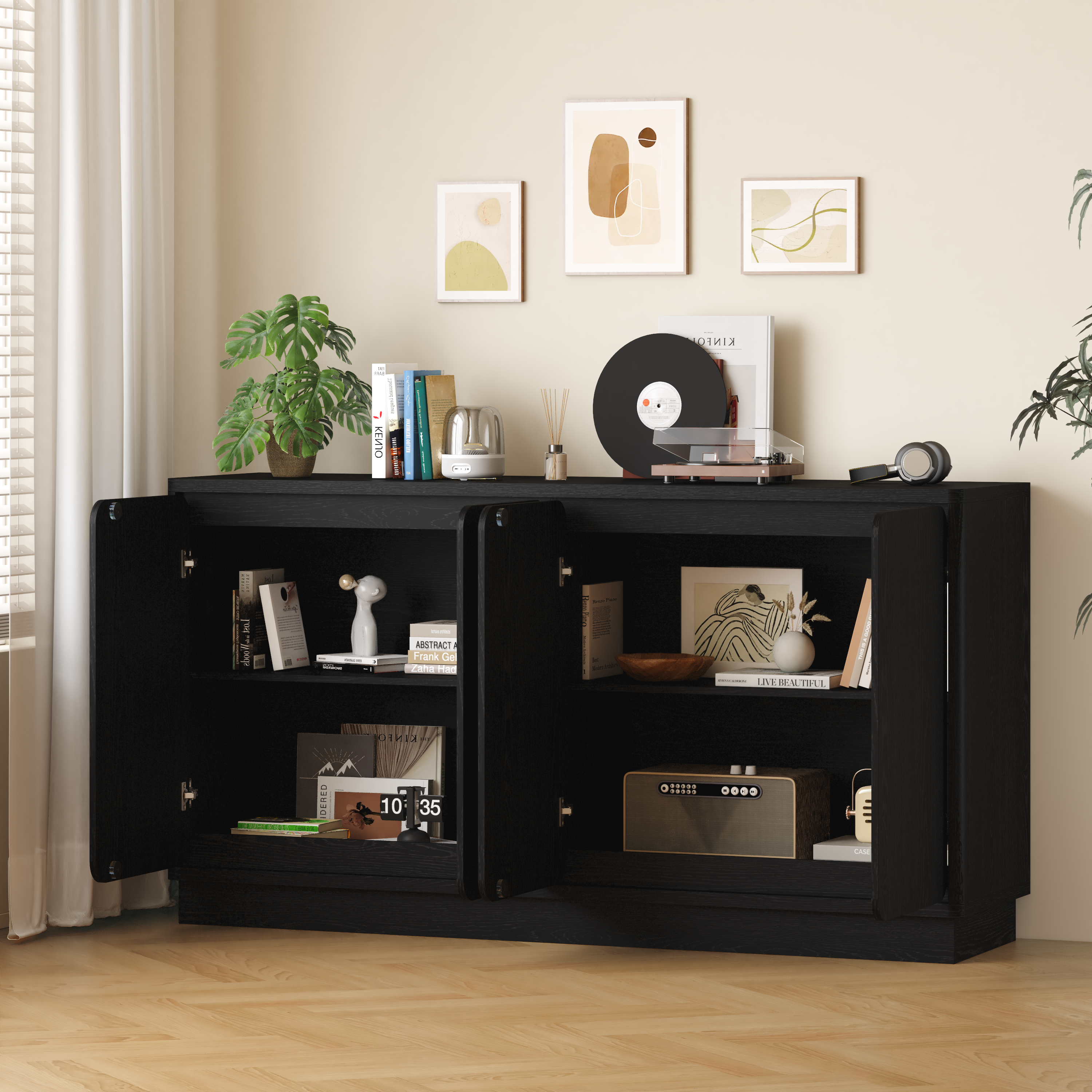 4-Door Sideboard Buffet Cabinet, picture 4 of 4