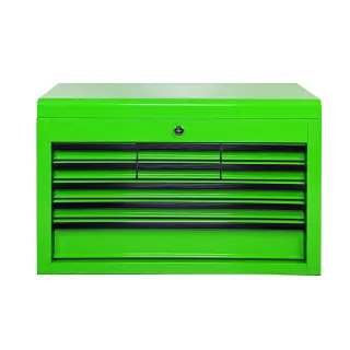 Heavy Duty Metal Tool Box, 24-inch, Portable Metal Tool Box with 9 Drawers, Small Tool Chest with EVA Liners, Ball Bearing Slide Drawers Locking & Powder Coated Finish, Multi-Funct