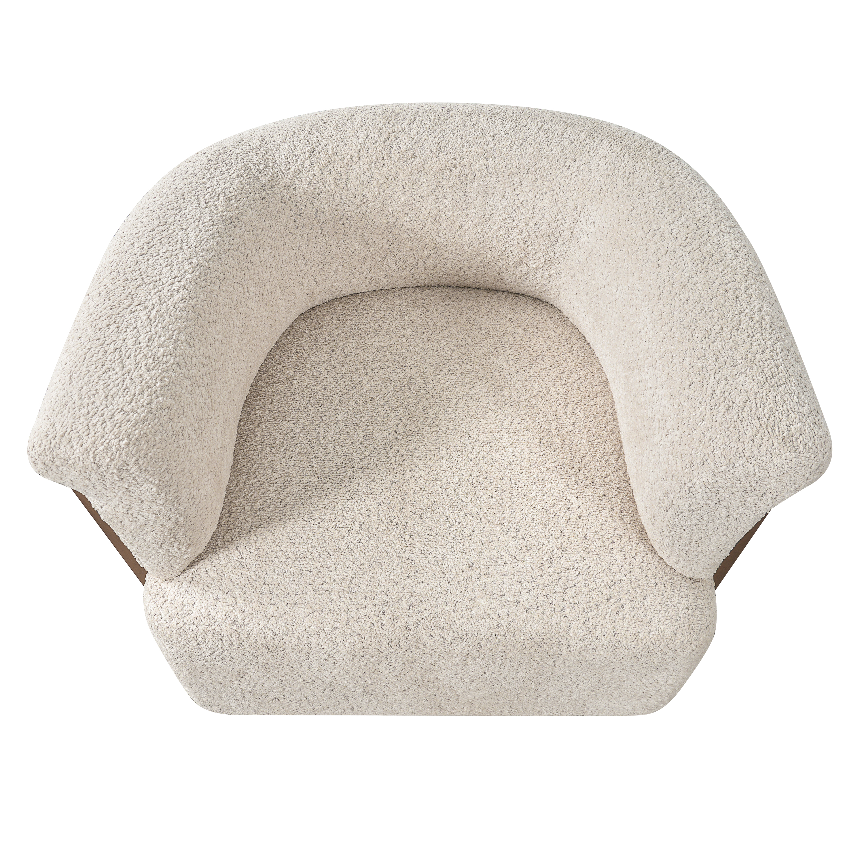 Teddy Fleece Barrel Accent Chair