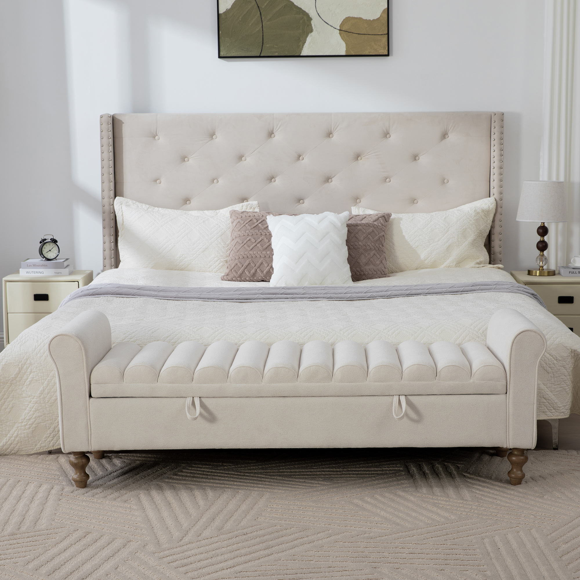 Upholstered Storage Bench, picture 2 of 5