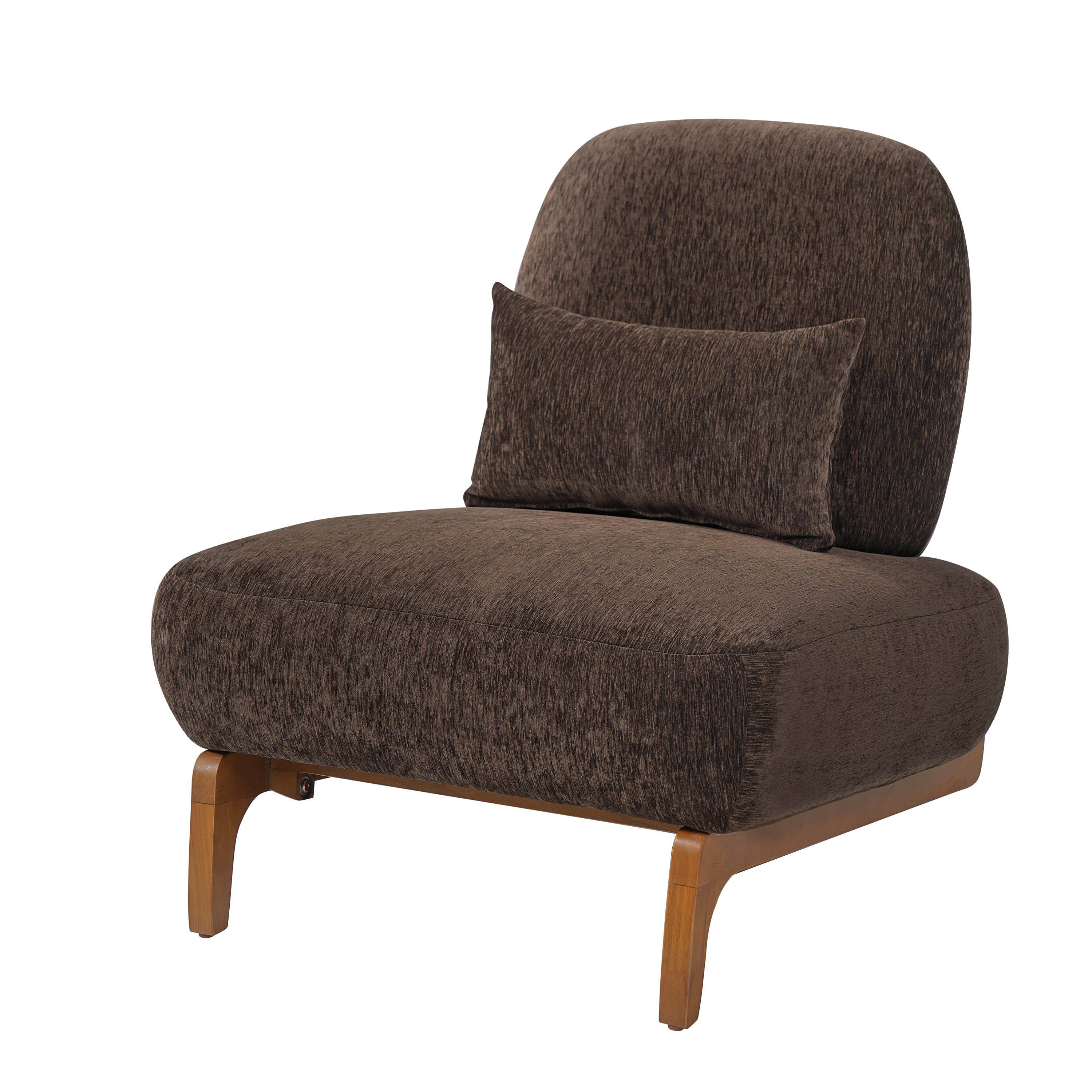 Linen Upholstered Slipper Chair, picture 3 of 5