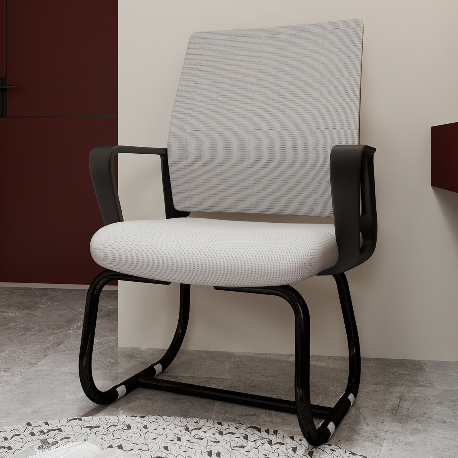 Minimalist Metal Frame Office Chair