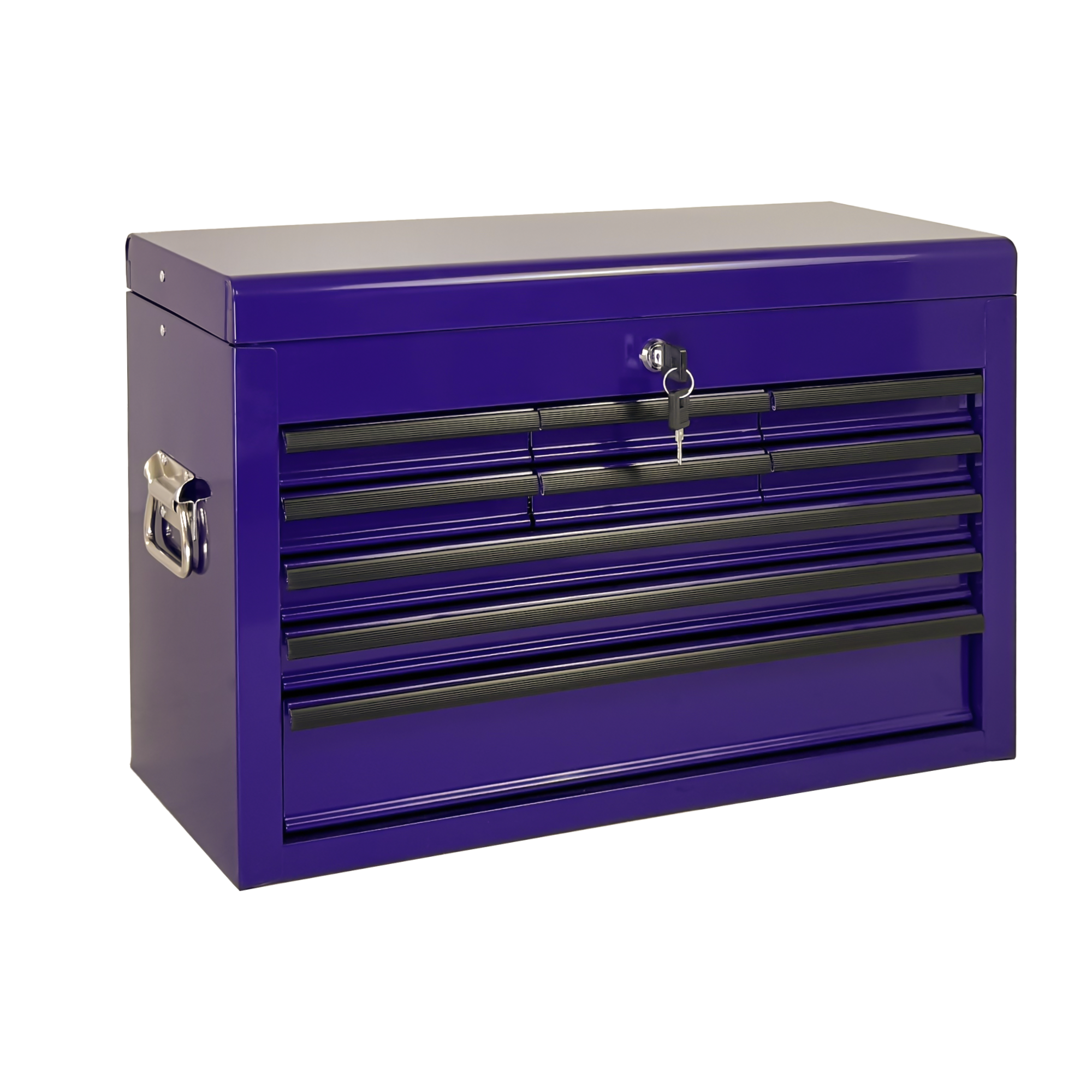 Heavy Duty Metal Tool Box, 24-inch, Portable Metal Tool Box with 9 Drawers, Small Tool Chest with EVA Liners, Ball Bearing Slide Drawers Locking & Powder Coated Finish, Multi-Function Tool Organizer — foto 9