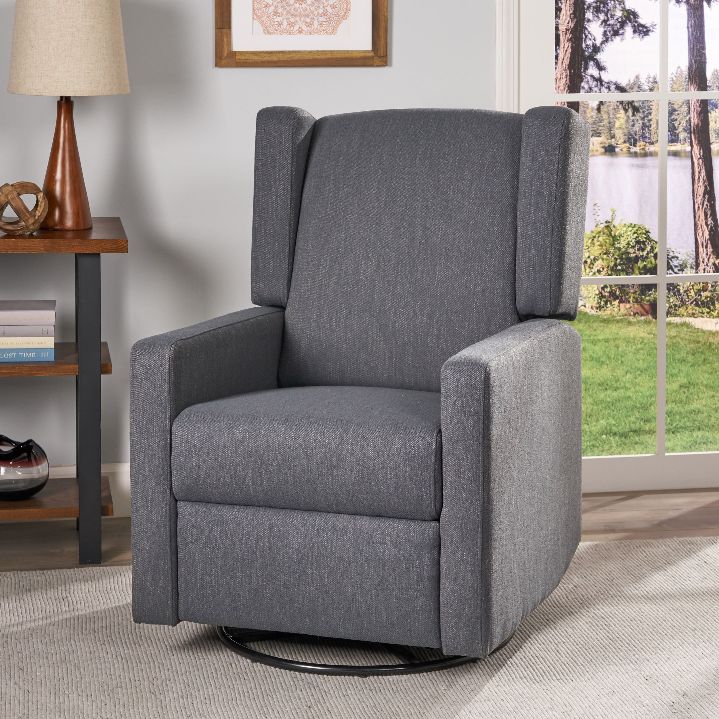 Swivel Pushback Recliner Chair, picture 3 of 4
