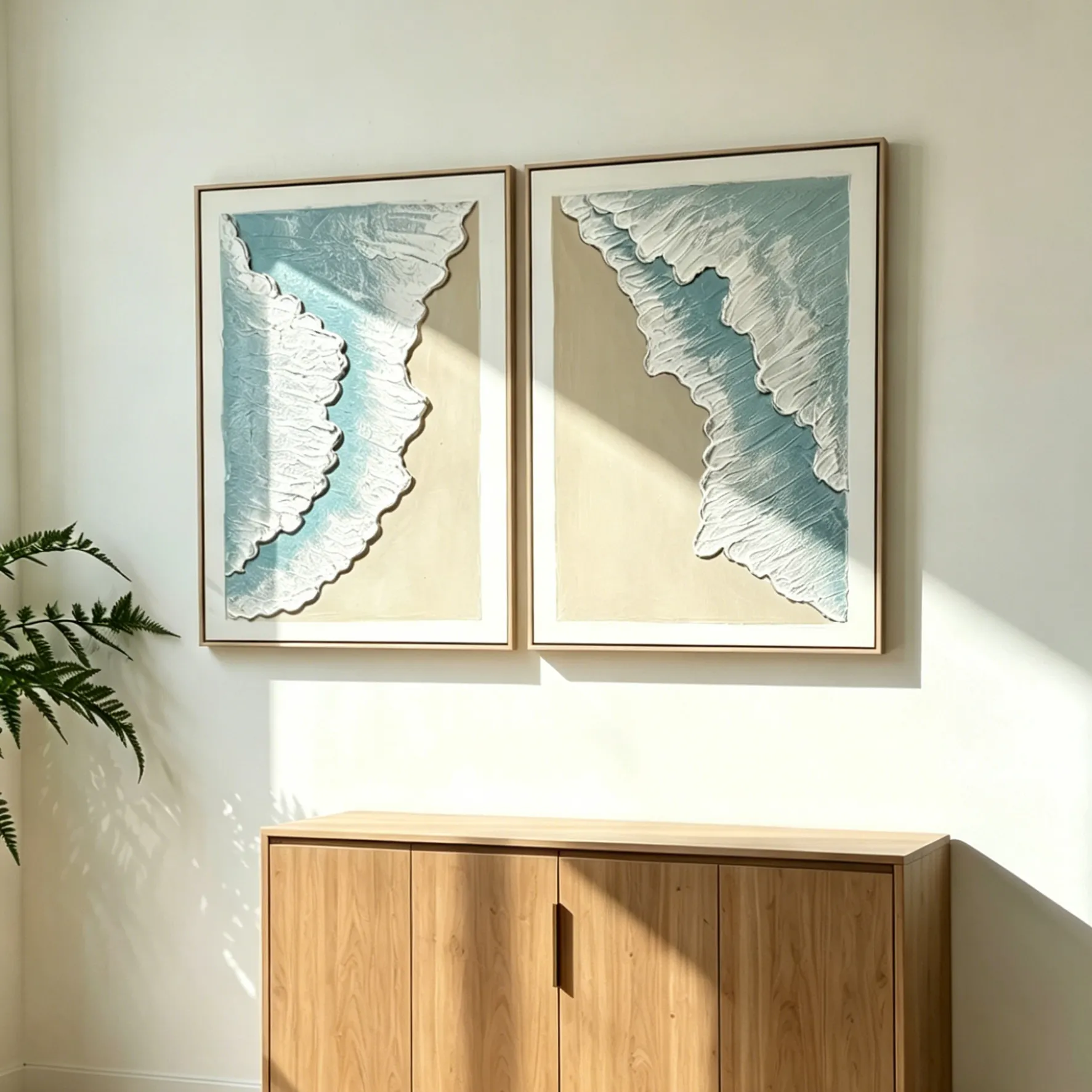 24x32 Set of 2 Framed Ocean Wave