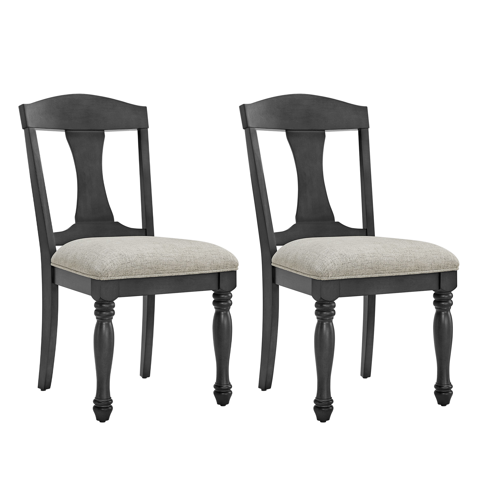 Wooden Frame Upholstered Dining Chairs set of 2,Mid Century Retro Chairs Comfor Kitchen Chairs for Living Room,Restaurant 5